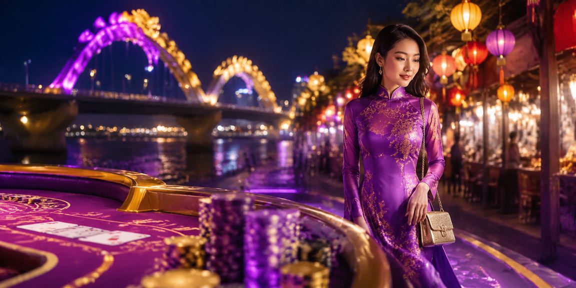 Người chơi Baccarat tại Đà Nẵng với trang phục áo dài truyền thống