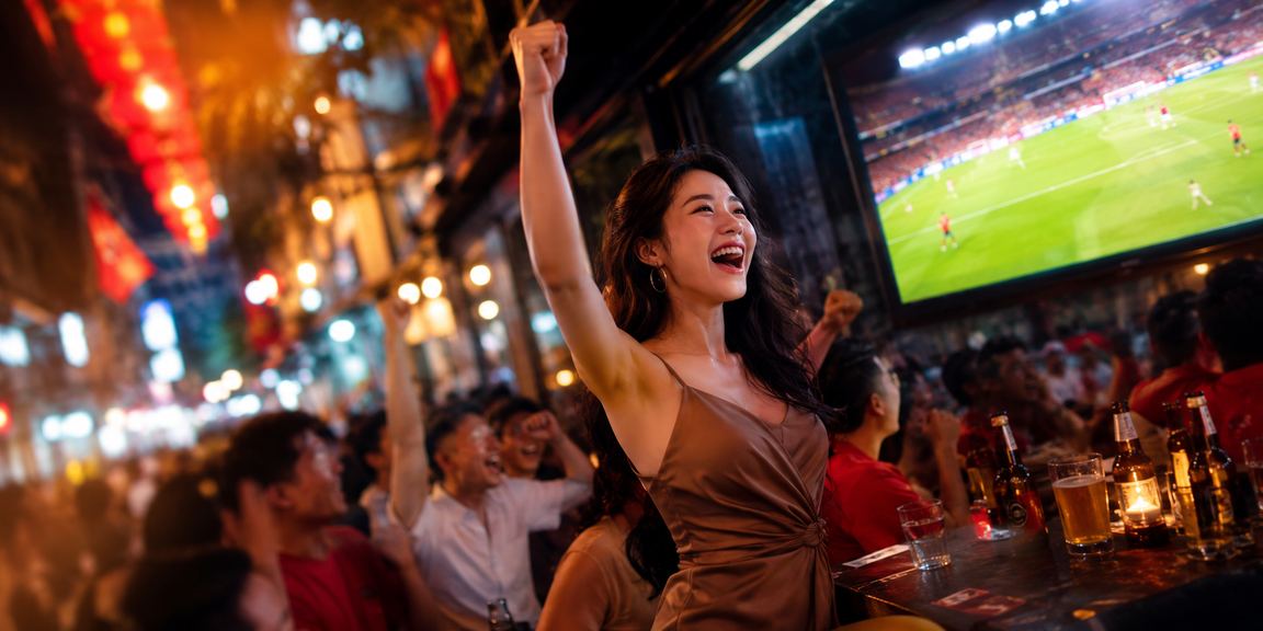 Không gian giải trí casino sầm uất tại Hà Nội với người chơi sử dụng điện thoại