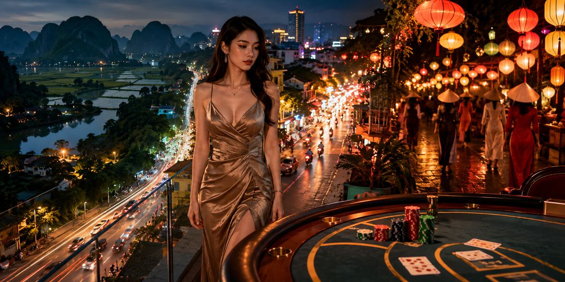 Màn hình Baccarat tại chợ đêm Ninh Bình