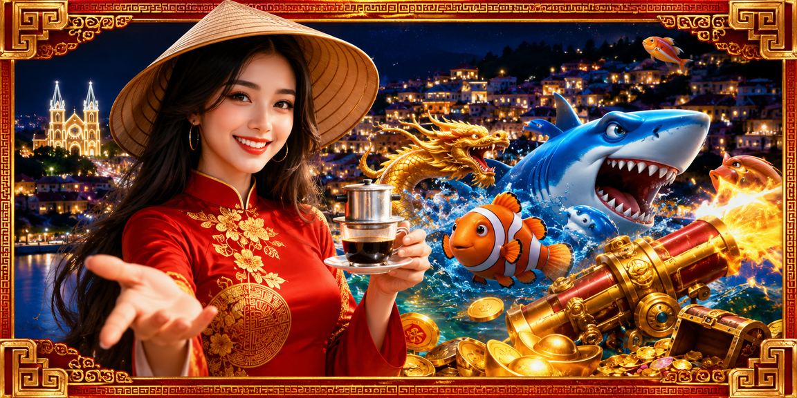 Người dùng Sapa chơi game bắn cá trực tuyến tại quán cà phê với điện thoại Android